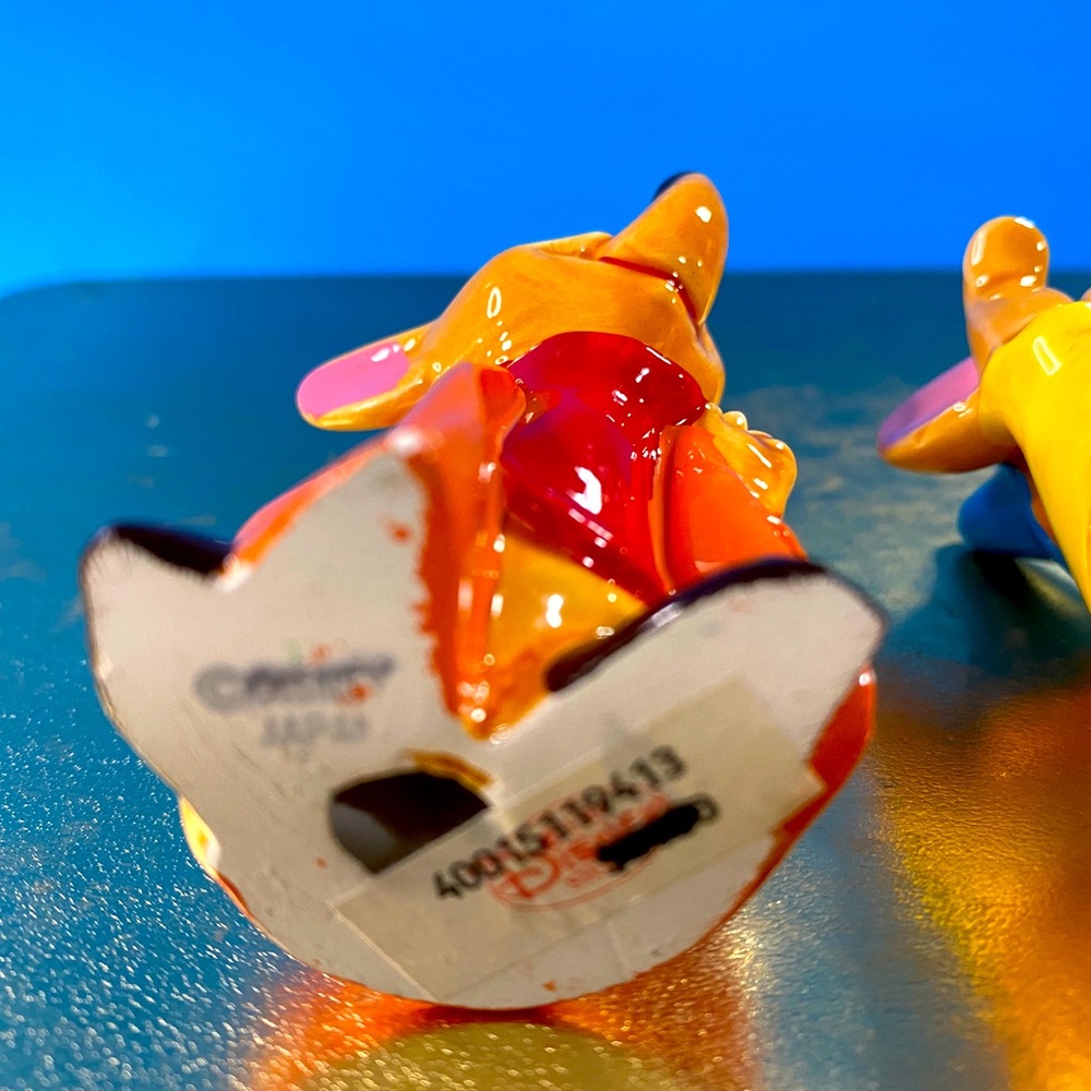 Walt Disney Vintage Classic Cinderella Mice Jaq & Gus Porcelain Figurines Japan - Picture 10 of 12